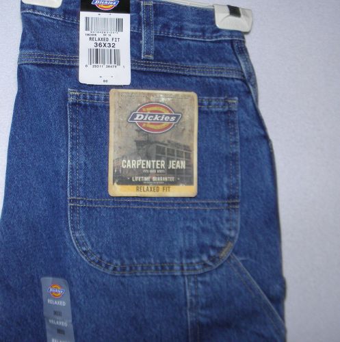 Dickies 1993snb men&#039;s relaxed fit carpenter jeans jeans stone washed-36/32 for sale