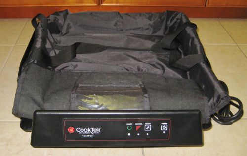 Cooktek induction pizza delivery bag warmer w/ 1 flashpak disc &amp; 1 bag ptds1800 for sale