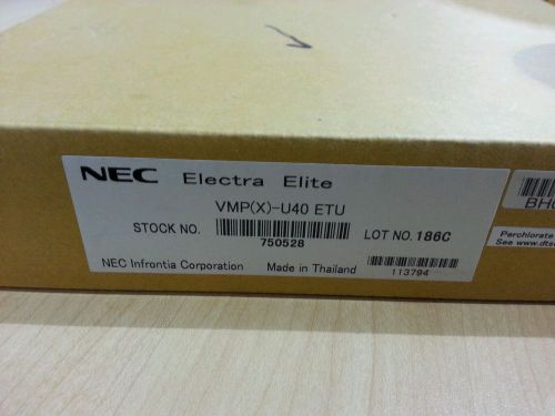 NEC EliteMail VMP Hardware Voice Mail VMP (X) -U40 ETU Product# 750528