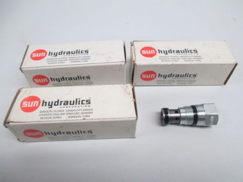 LOT 3 NEW SUN HYDRAULICS CXCD-XCN HYDRAULIC CHECK VALVE 15GPM THREADED D233654