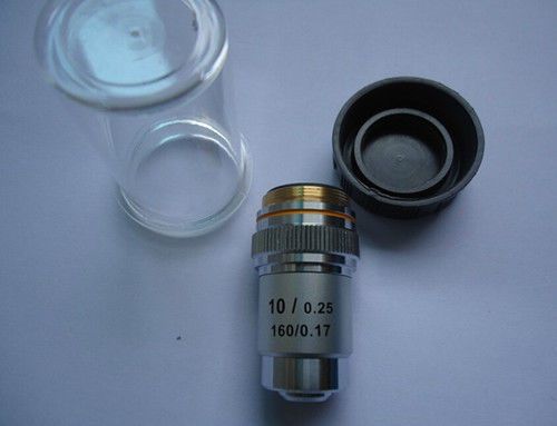 Biological microscope all metal 10x achromatic objective lens microscope 195 len for sale