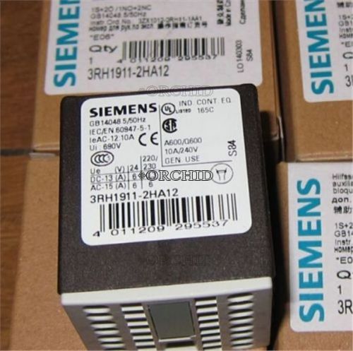 1pcs new siemens auxiliary contact 3rh1911-2ha12 for sale