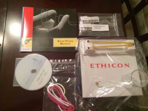 Ethicon Surgical Knot Tying Board DVD and Manual New -MD NP PA Nurse Suturing