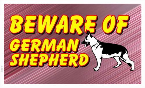 z838 Beware of German Shepherd Banner Shop Sign