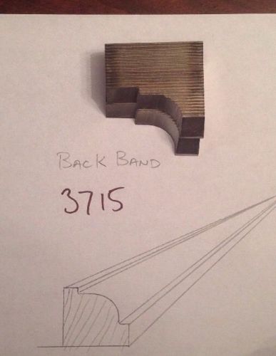 Lot 3715 Back Band Moulding Weinig / WKW Corrugated Knives Shaper Moulder