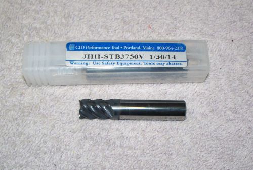 Cid performance   carbide  end mill  3/8&#034;     5 flute   jhh-stb3750v for sale