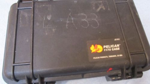 Pelican case 1170_black plastic_brief case style_durable_11&#034; x 7&#034; x 4&#034;_... for sale