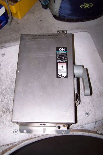 SIEMENS 30 AMP NON-FUSED STAINLESS STEEL SAFETY SWITCH 600 VAC 20 HP NF351SS