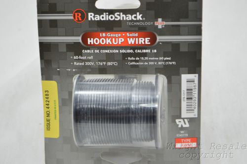 RadioShack 18-guage solid hookup wire 60-ft. roll black