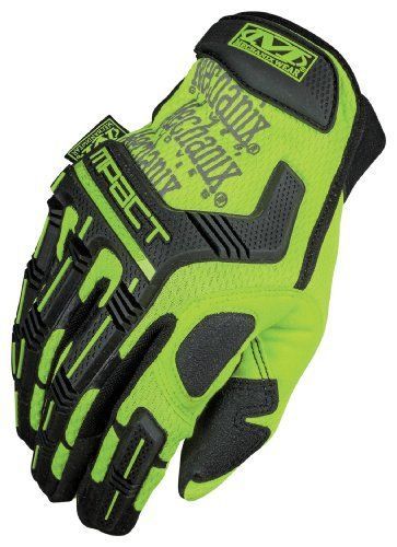 Mechanix Wear SMP-91-009 Safety Mpact Hi-Viz Gloves  Yellow/Green  Medium