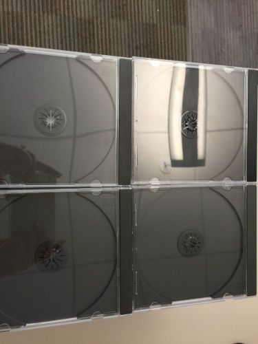 80 CD Jewel Cases Black Tray