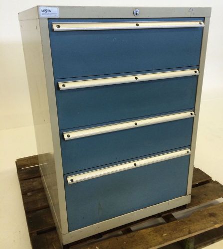 LISTA HEAVY DUTY DIE TOOL SHOP CABINET 4 DRAWER CHEST STANLEY VIDMAR STEEL