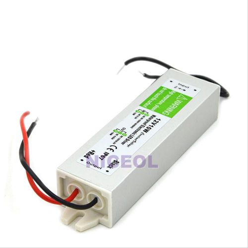 DC 12V 0.83A 10W Waterproof Electronic LED Driver Transformer Power Supply Mains