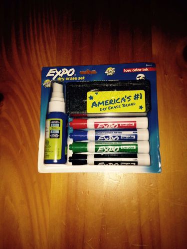 Sanford EXPO Dry Erase Set - Low Odor Ink (Markers-Cleaners-Erasers)