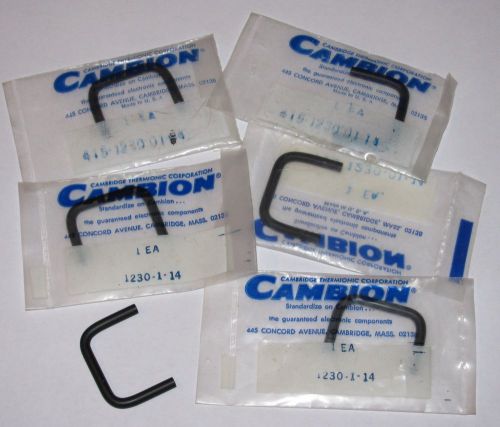 (6) New Cambion 1230-1-14 Small Equipment Handles 1-5/16&#034;  x 1&#034; Black Anodized