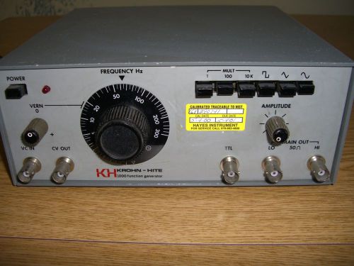 KROHN- HITE FUNCTION GENERATOR MODEL: 1000 120/240 V 50-400Hz