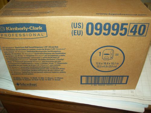 Kimberly Clark 09995 40 SaniTouch Hard Roll Towel Dispenser, White ~ Free S/H