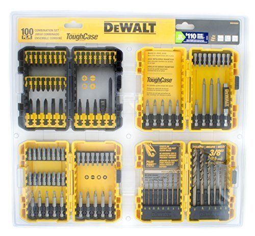 Dewalt 100-piece Impact Screwdriving Bit Set With TUFF Case