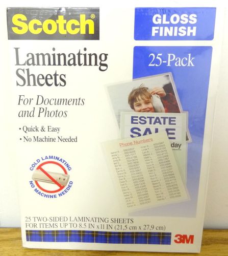 Scotch Self-Laminating Sheets  LS854-25G, 8.5 Inches x 11 Inches, 25 Sheets