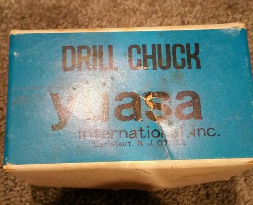 Vintage new in box Yuasa Drill Chuck, Keyed, Steel, 1/2 In