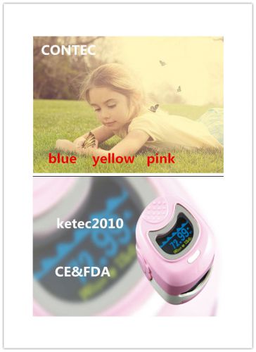 CE FDA Colorful OLED CMS50QB Finger Pulse Oximeter For Child KIDS Pediatric Spo2