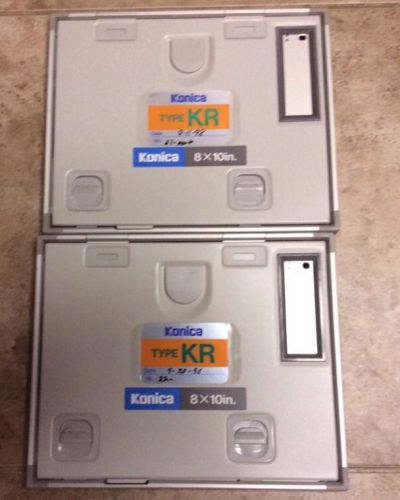 LOT Of 2:Konica Minolta x-Ray Cassettes Type kR 8x10in Very Clean