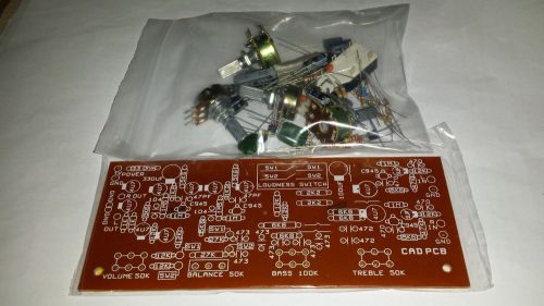 DIY PCB Transistor Pre Amplifier(Stereo) + Components