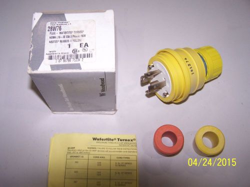 DANIEL WOODHEAD WATERTITE PLUG #28W76 30 AMPS 3 PHASE 480 VAC