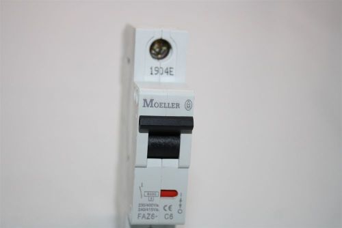 EATON Moeller FAZ6 MCBs CIRCUIT BREAKER FAZ6-C6 6A 6kA 1-Pole 230/400V 240/415V