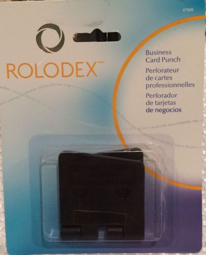 Rolodex 67699 One Sheet Business Card 2-Hole Punch NEW in package FREE SHIPPING