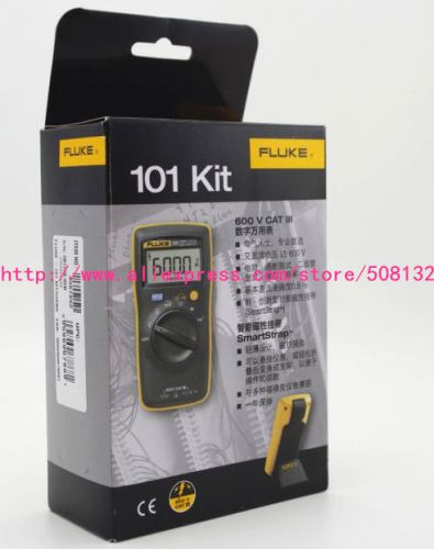 New !!! FLUKE 101 Kit Palm-sized Digital Multimeter Mini Meter w/ Smart Strap