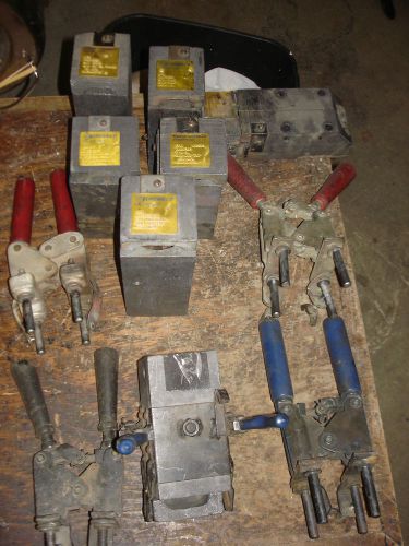 HUGE LOT ERICO CADWELD ELECTRICAL WELDING MOLDs &amp; HANDLE TOOLs