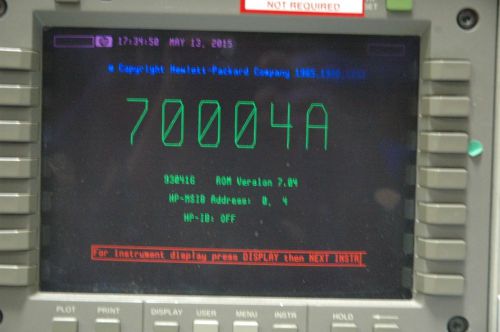 HP Agilent spectrum analyzer 70004A 70902A 70903A 70904A 85700A RF IF section