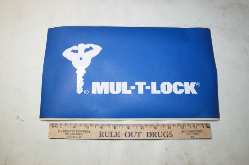 Mul-T-Lock sticker 7-1/2&#034; X 14&#034; Locksmith MULTLOCK Advertising Sticker