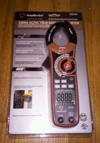 Southwire 1000A AC/DC True RMS Clamp Meter 22070T