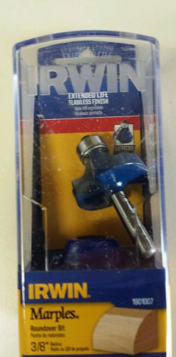 Irwin 3/8&#034; roundover router bit 1/4&#034;  new! for sale