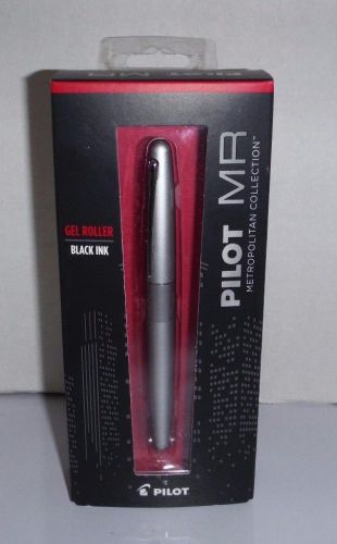 Pilot MR Metropolitan Collection Silver Gel Roller Black Ink Pen NEW
