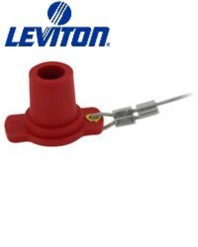 Leviton 16p21-r single pole cam type protective cap male 16 series taper nose... for sale