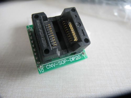 SOP20 /16 DIP20 /16 200MILsingle PCB board IC socket Programmer Adapter Test