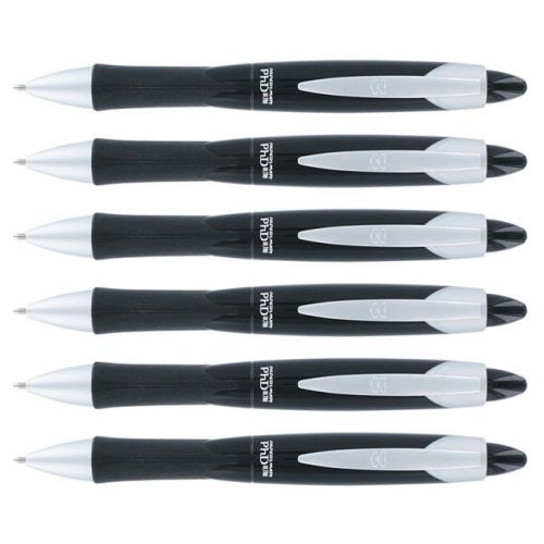 4 Papermate PhD Ultra Black Retractable Ball Point Pens