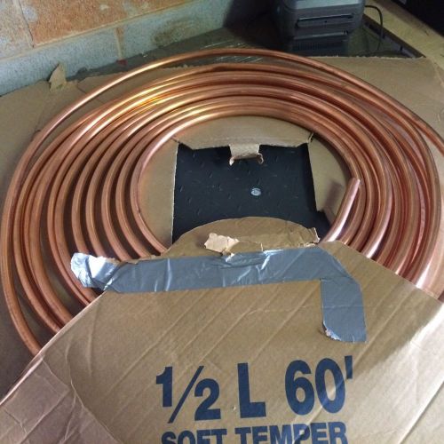 1/2&#034; Type L Copper tubing . 60 ft. 14.5 lbs - damaged overstock CTS