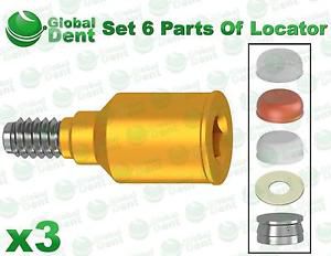 X3 Dental Locator Set 6 Parts For Dental Implant Abutment Dentist Hex Lab