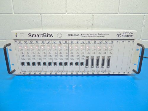 Netcom Systems SmartBits SMB-2000 Analyzer with 12 SX-7410 and 5 SX-7210 Modules