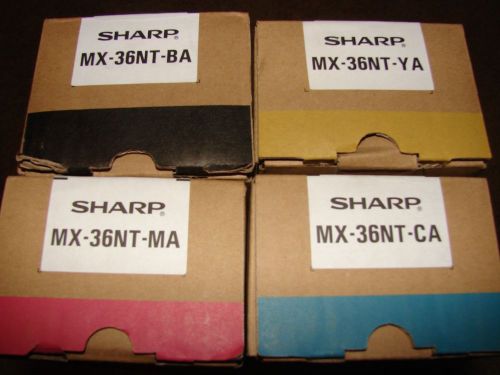 SHARP TONER. MX-36NT-YA, MA, CA, and BA.  FREE SHIPPING. NEW!!