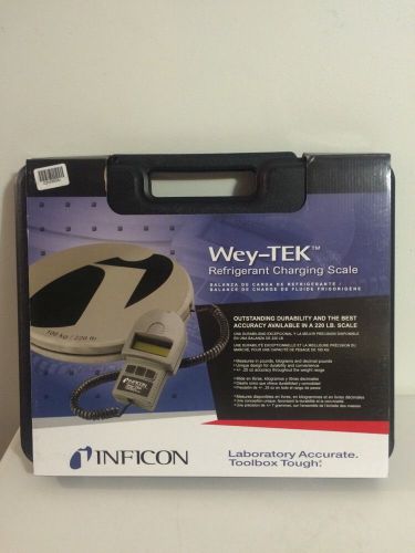 Inficon Wey-TEK 713-202-G1 Refrigerant Charging Scale with carrying case