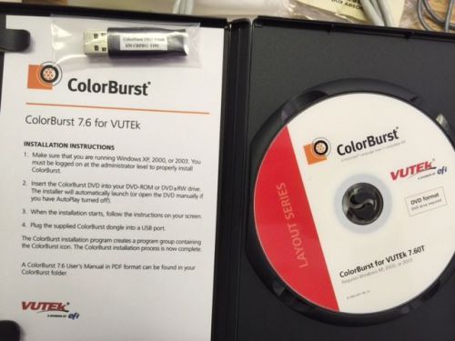 EFI Colorburst RIP with dongle for Vutek