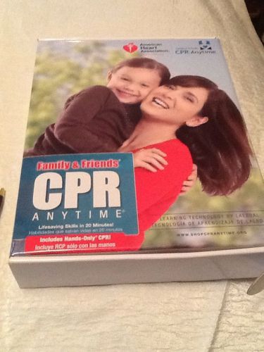 new cpr anytime learning life saveing  skills kit by american heart association