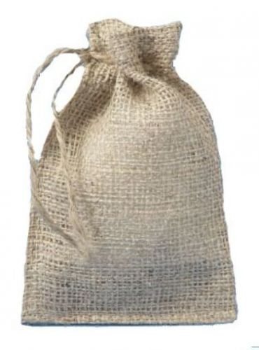 4 X 6 Burlap Bags with Drawstring - Lot of 50