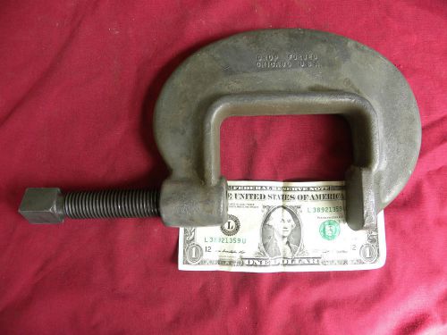 Large armstrong no.3 drop forged welders heavy service c-clamp for sale