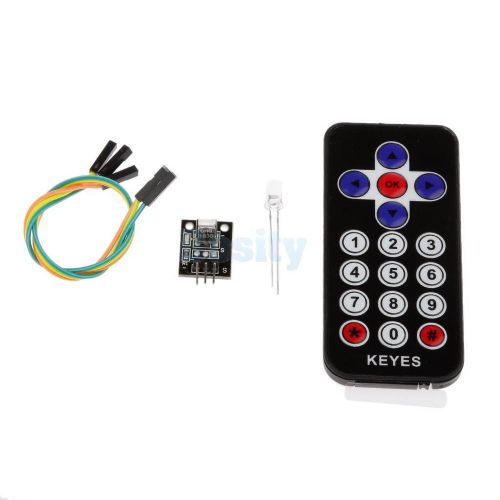 Black mini infrared wireless ir remote control controller sensor for arduino for sale
